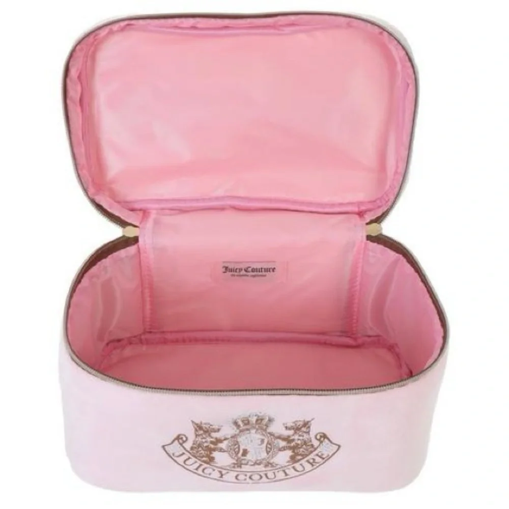 Juicy couture velour cosmetic bag logo NWT - Picture 3 of 4